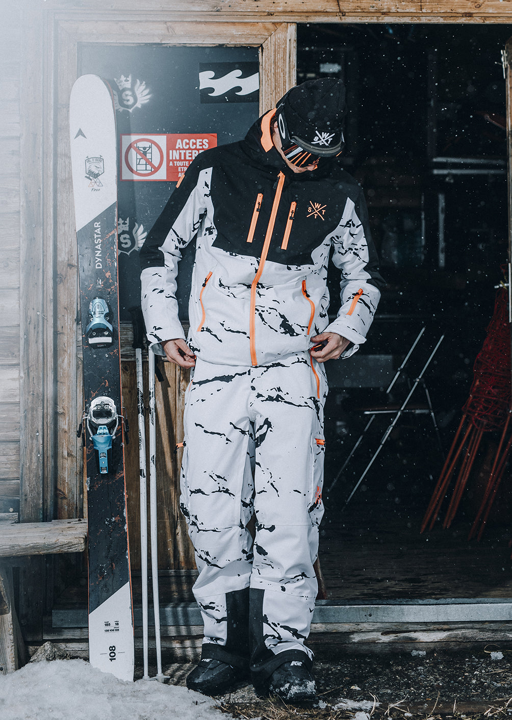 X-Blow Ski Jacket - Minimal Camo White