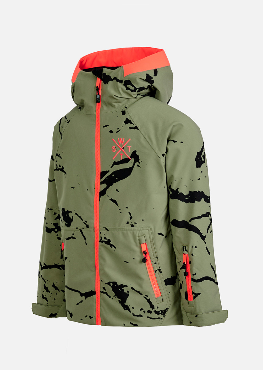 Arrow Junior Ski Jacket - Minimal Camo Olive