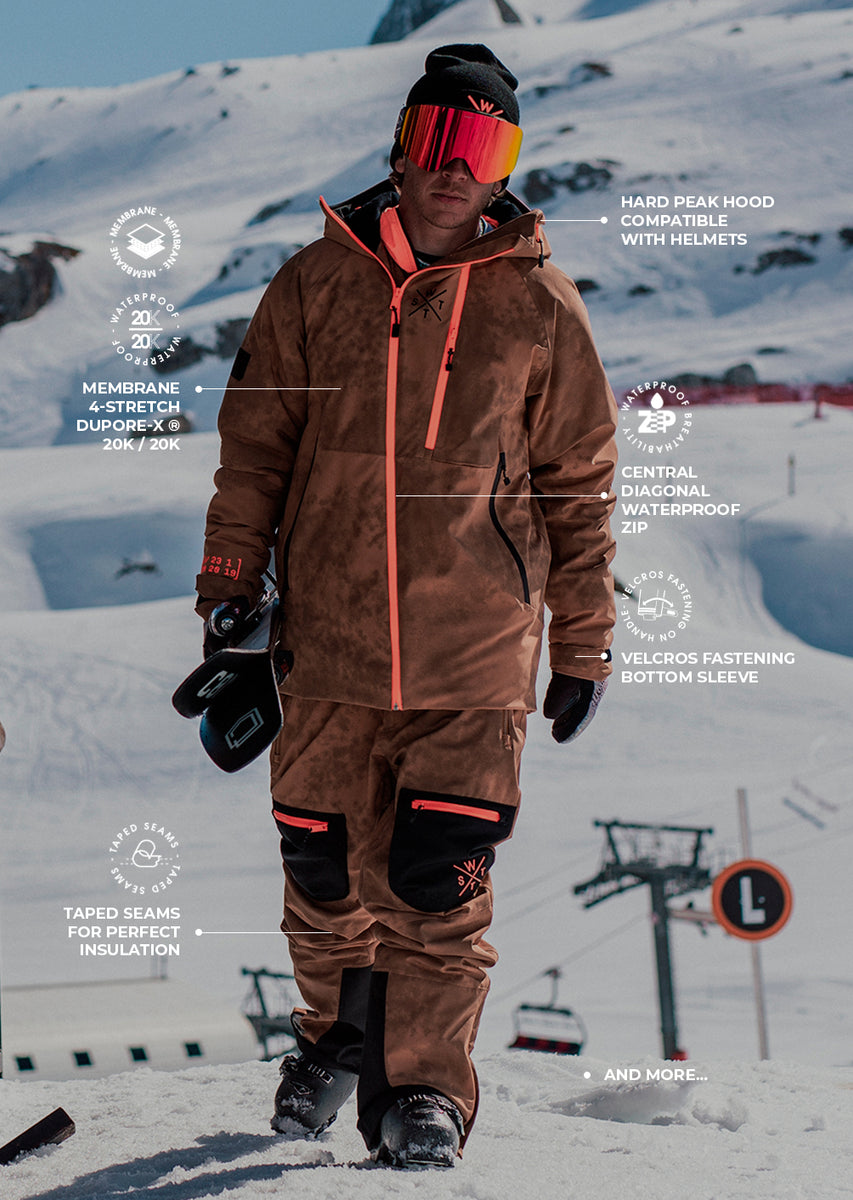 Venom Ski Jacket - Brown Tie and Dye | WATTS – Watts-team