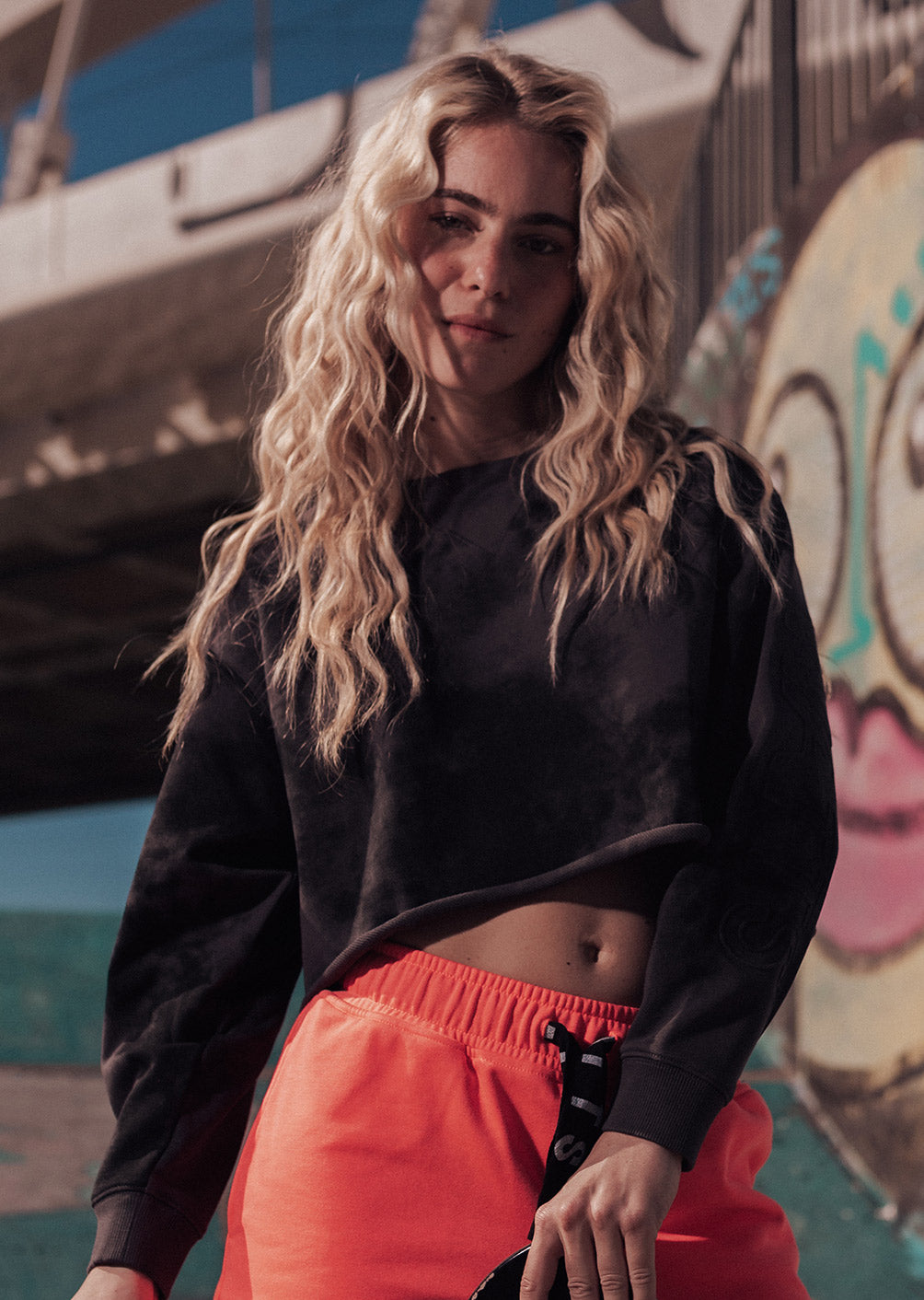 Avalon cropped sweatshirt - Black Tie &amp; Dye