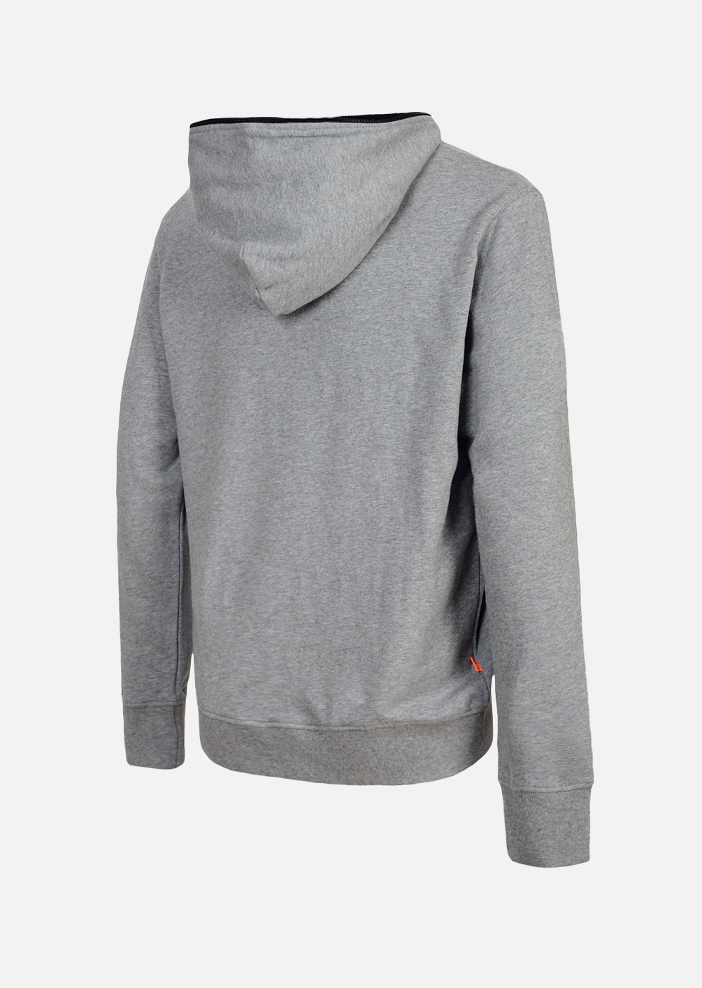 Blunt Hooded Zip Sweatshirt - Medium Misty Grey / Orange