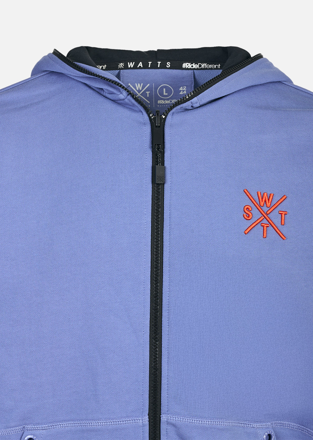 Sweat zip à capuche Blunt - Bleu Denim