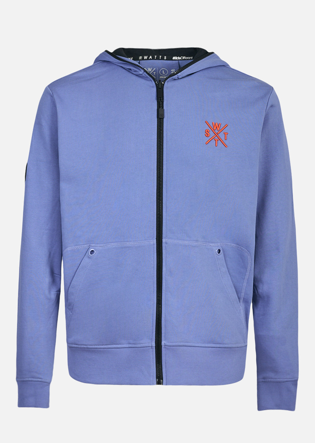 Sweat zip à capuche Blunt - Bleu Denim