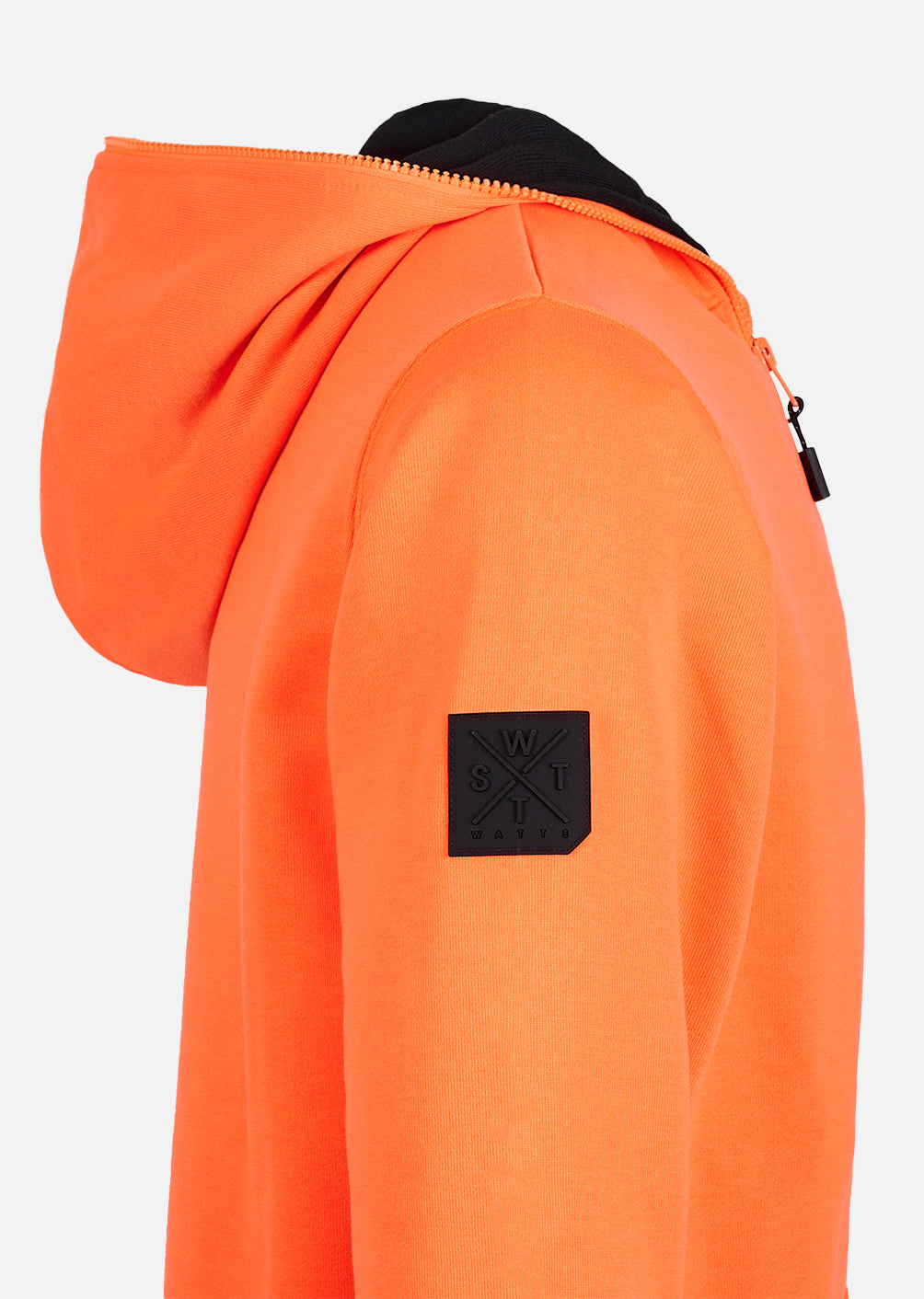 Sweat zip à capuche Blunt - Orange Fluo