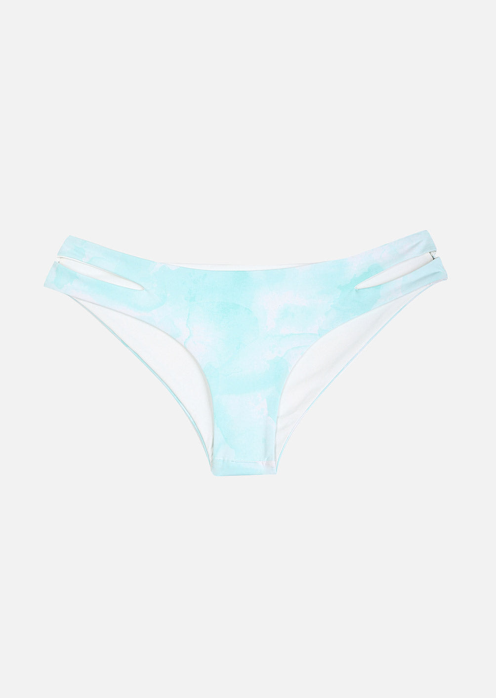 Cab Reversible Bikini Bottoms - Blue Tie and Dye