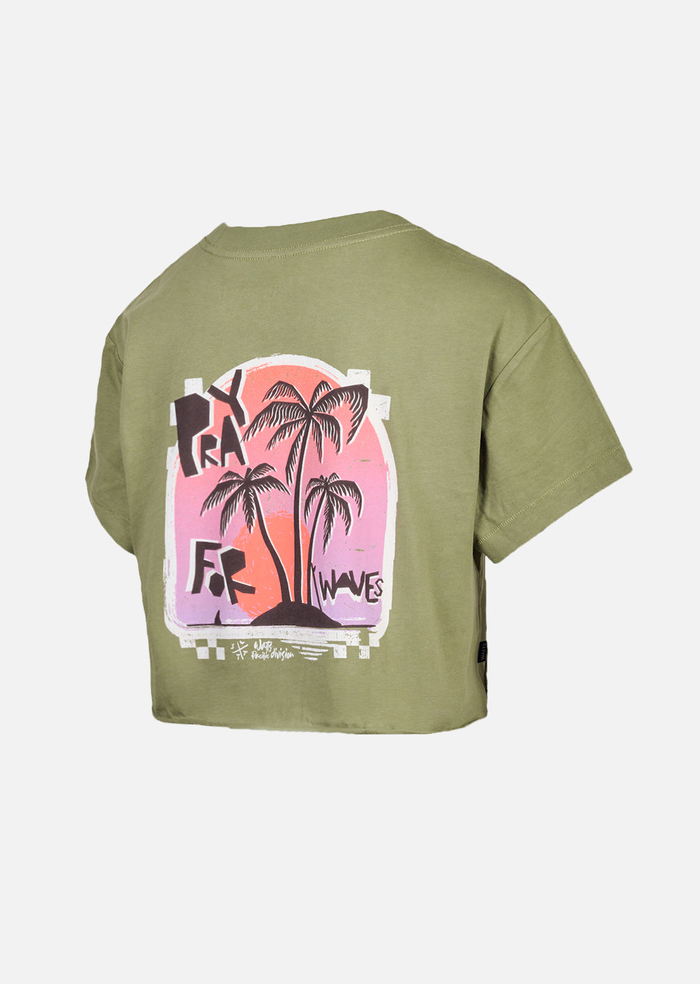 Crop T-shirt Carmel - Olive