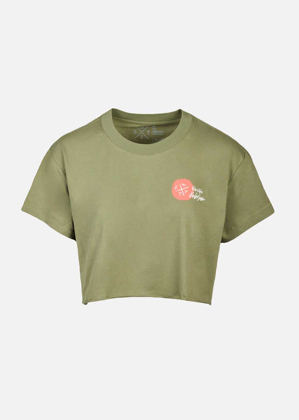 Crop T-shirt Carmel - Olive