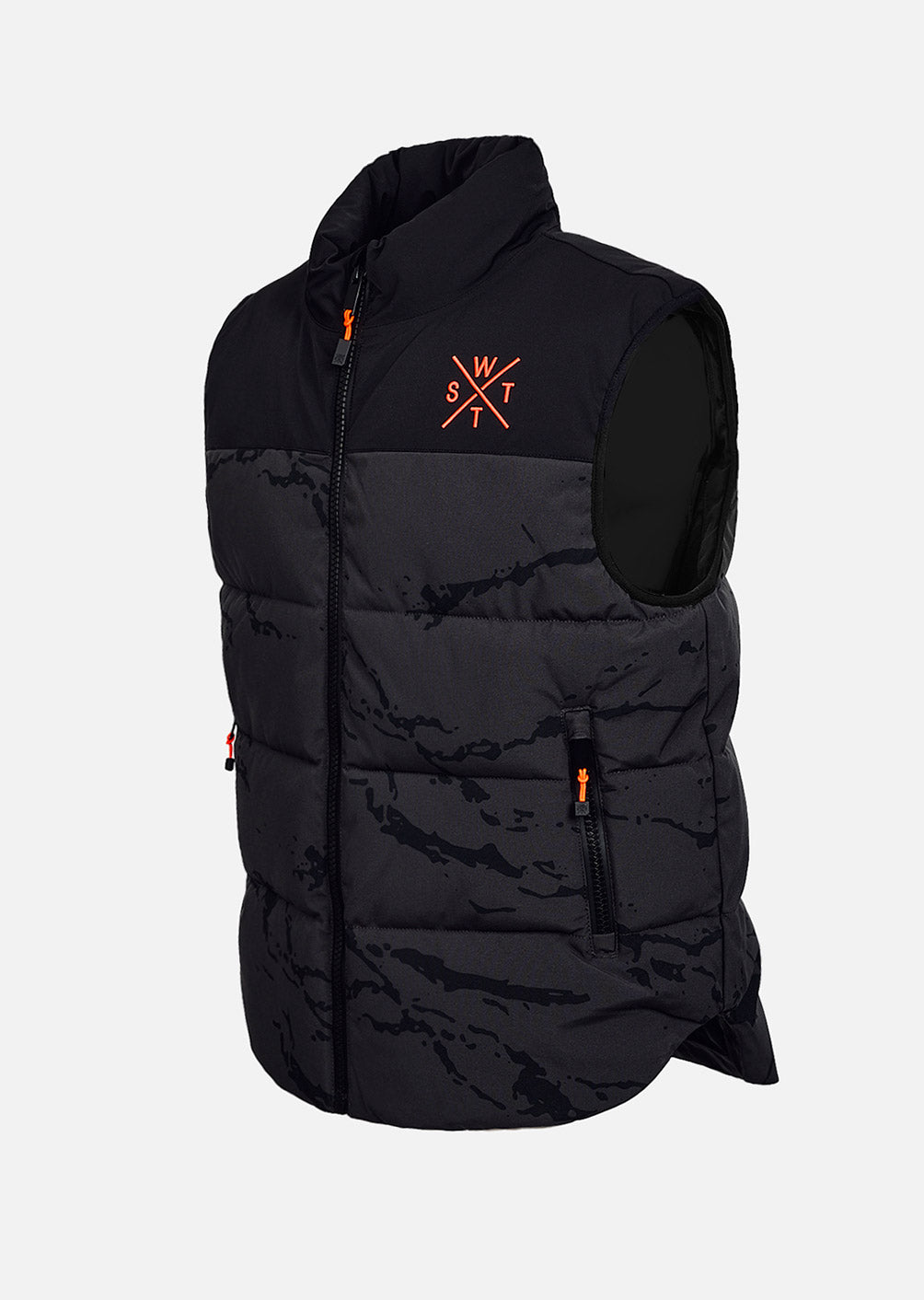 Code Sleeveless Jacket - Anthracite Grey Camouflage