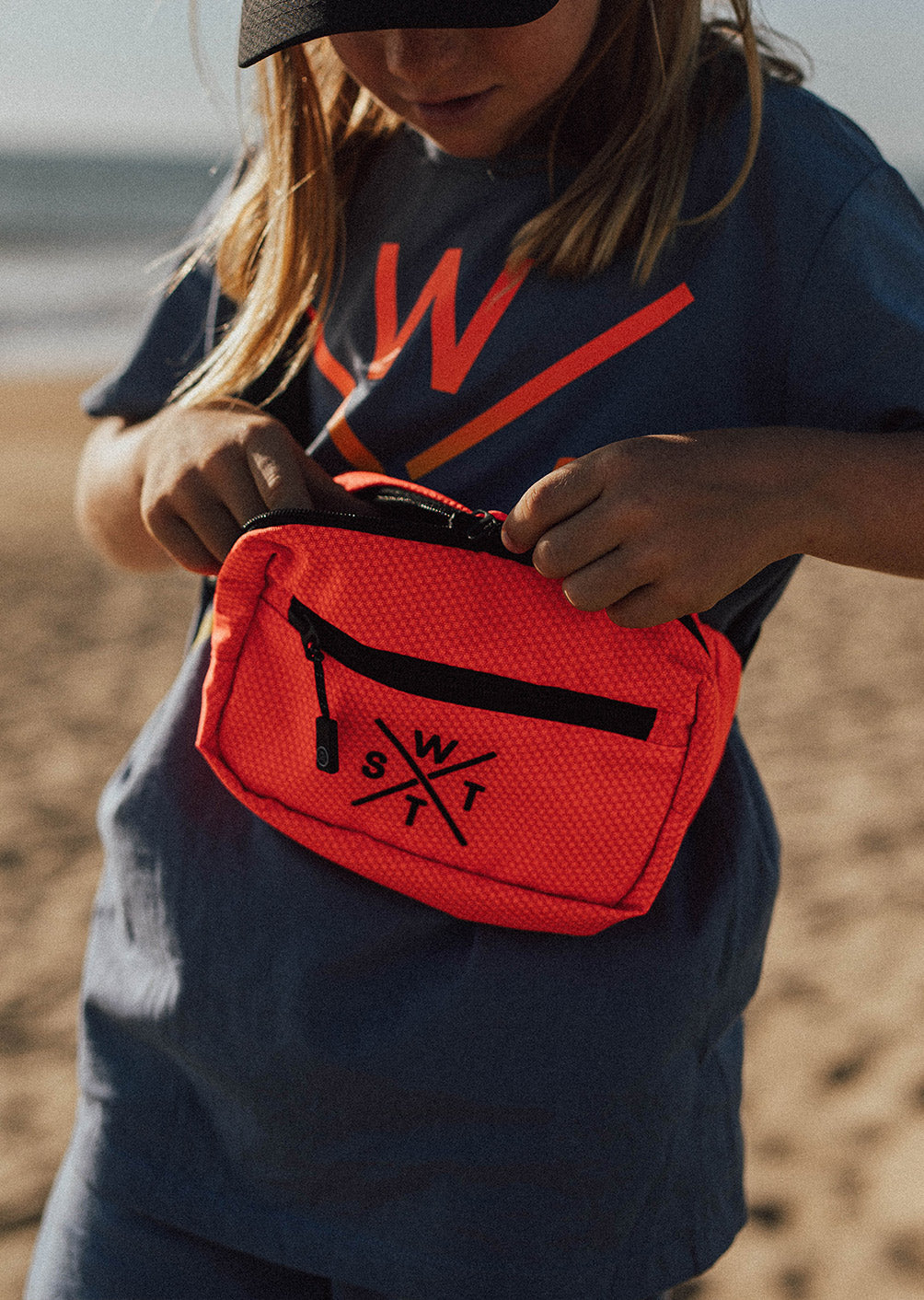 Desert Bag - Fluorescent Orange Carbon