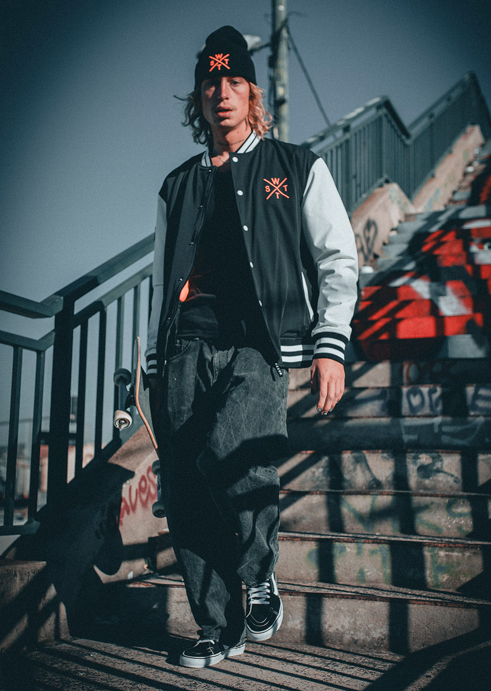 Fakie Men's Ski Jacket - Black and White