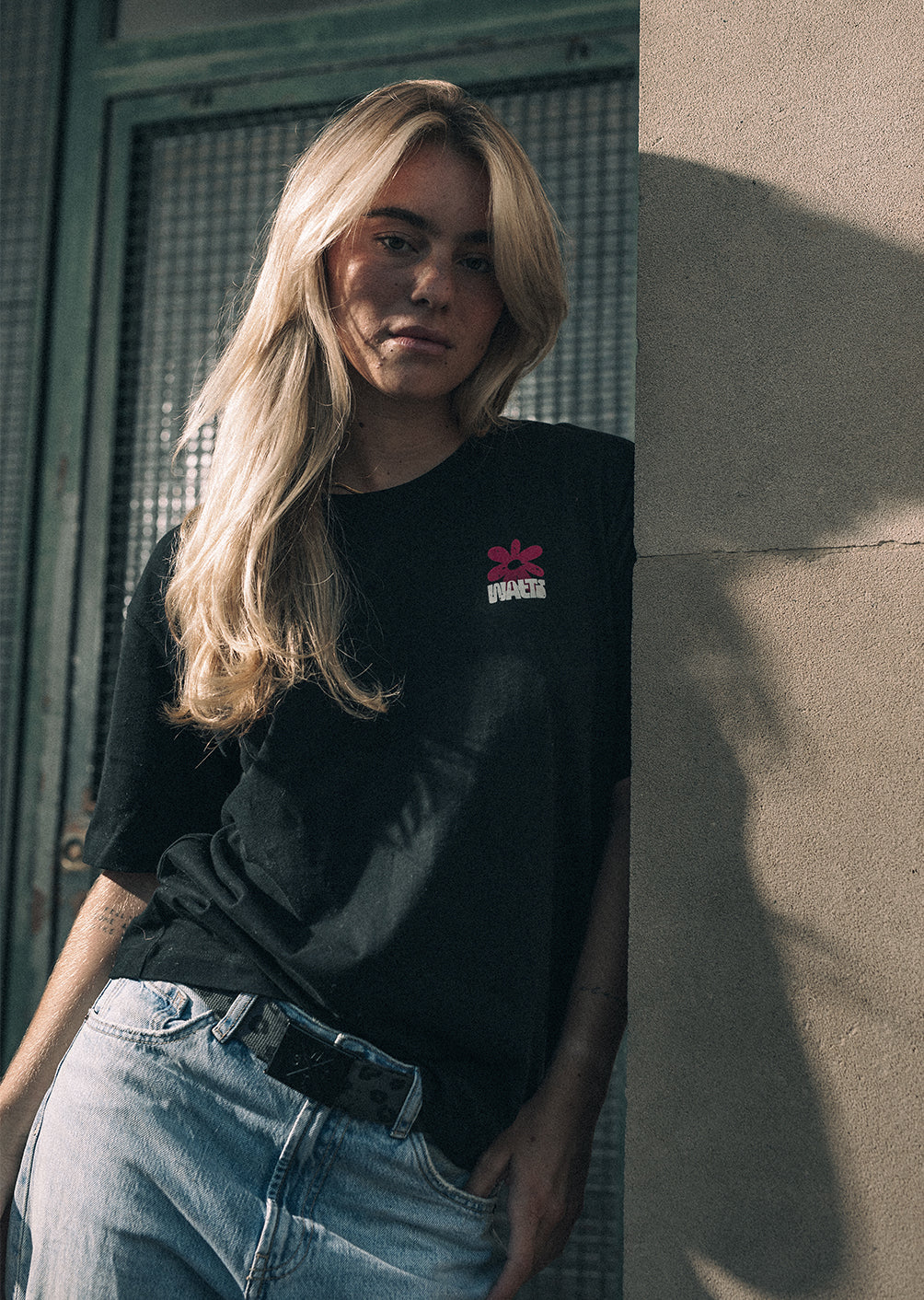 T-shirt Flower - Full Black