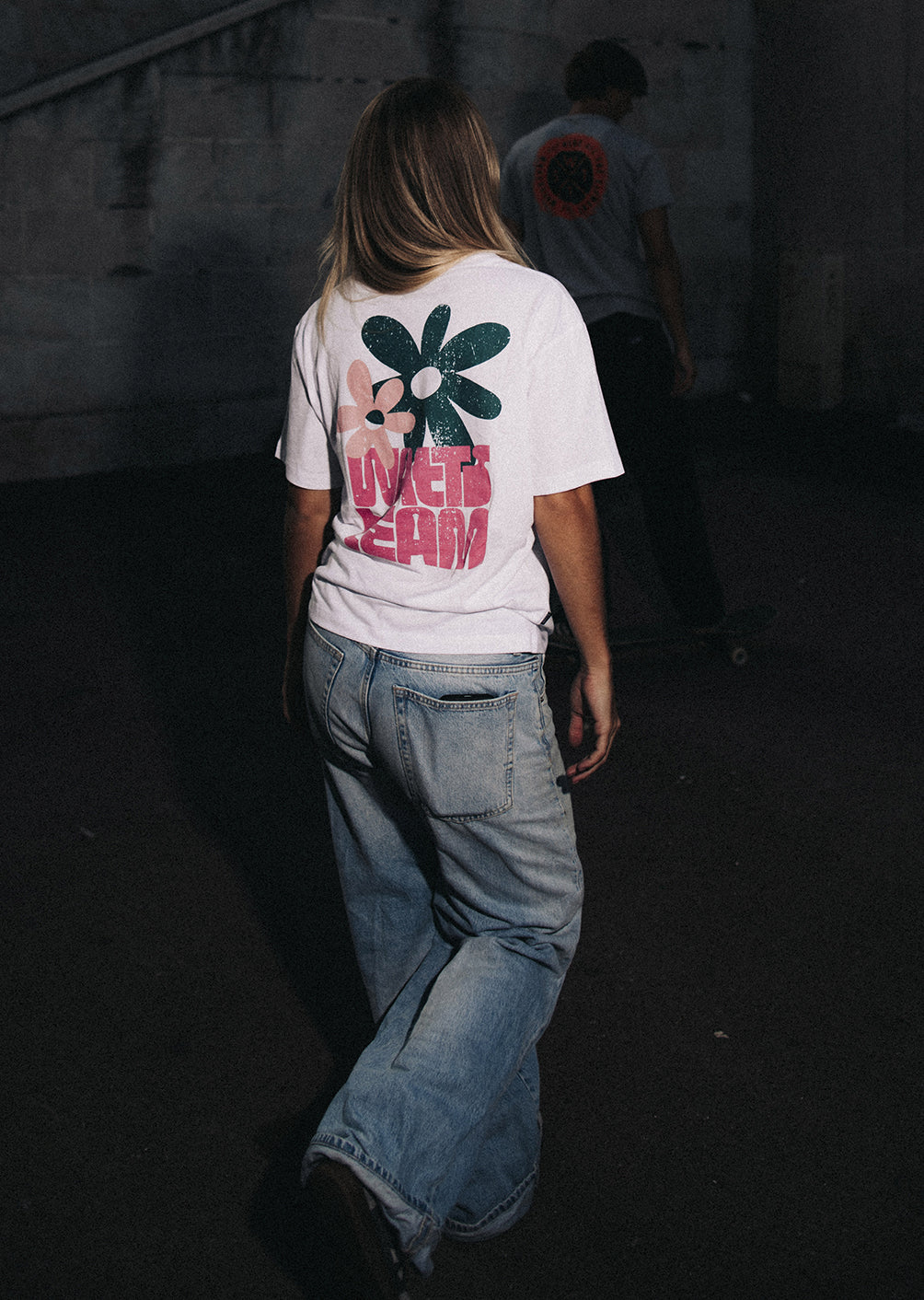T-shirt Flower - Blanc