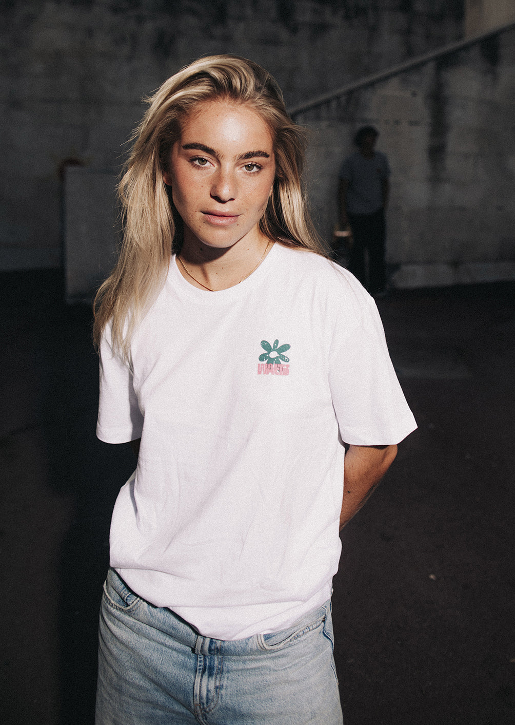 T-shirt Flower - Blanc