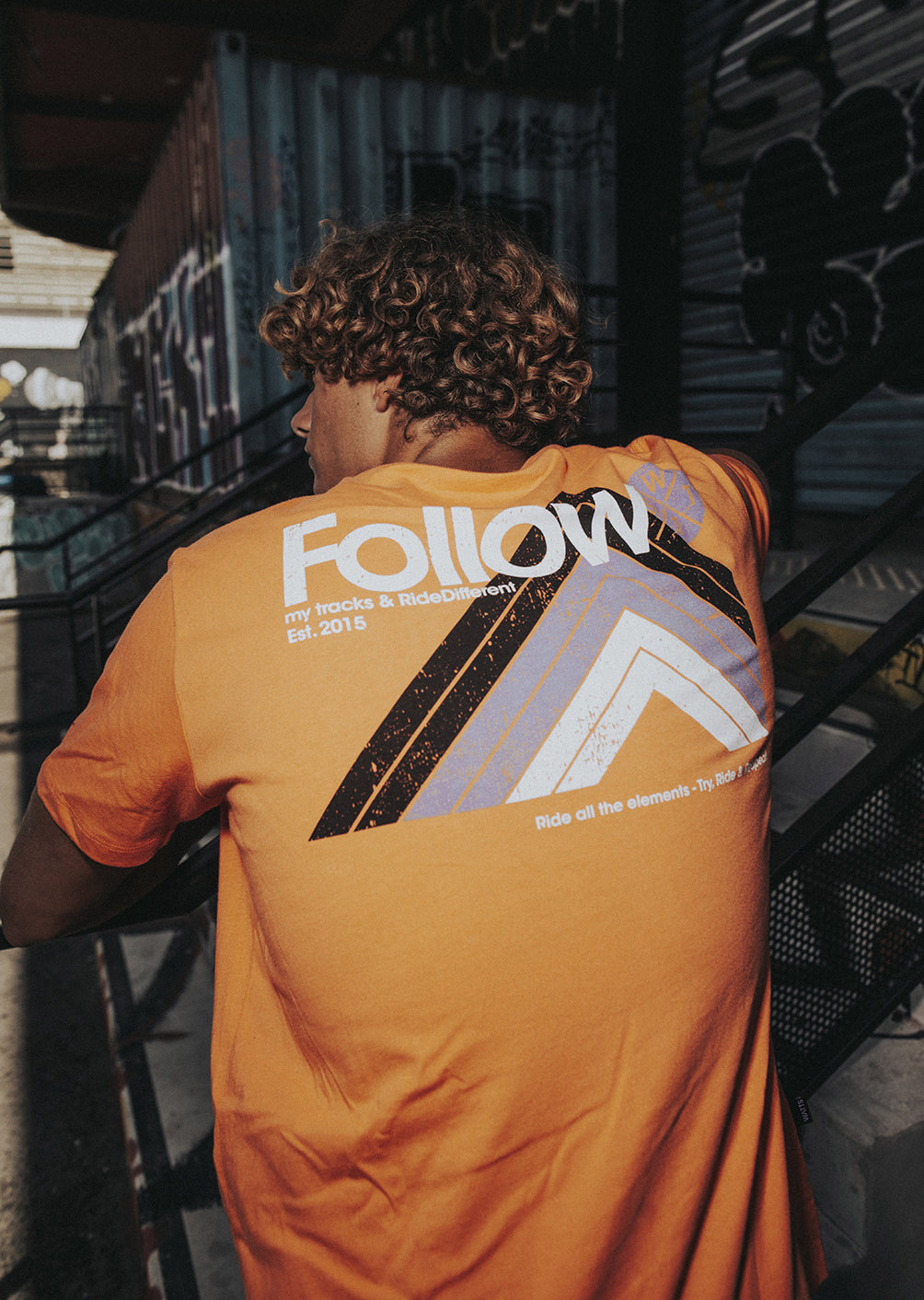 T-shirt Follow - Fluorescent Orange