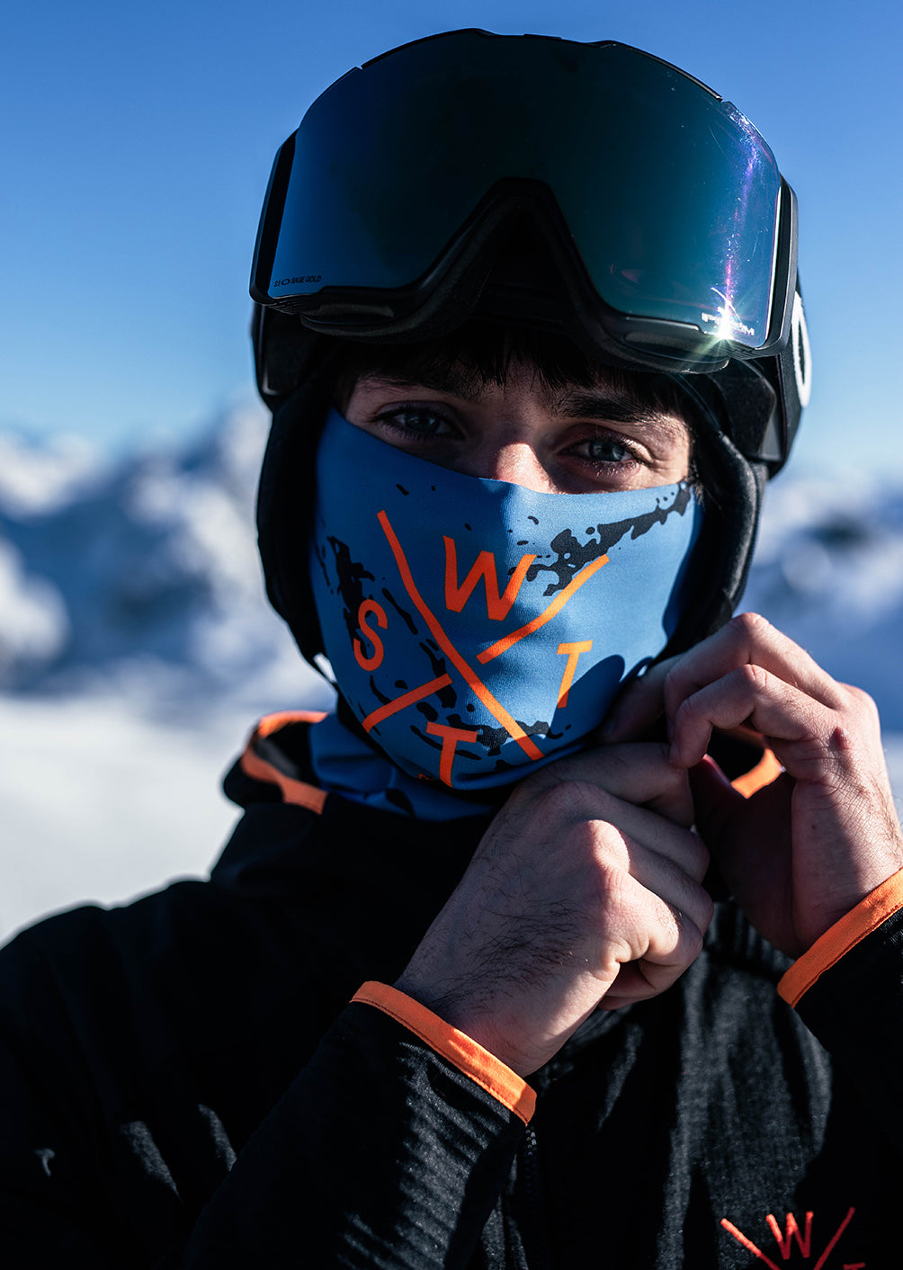 Fox Neck Warmer - Blue Grey Camouflage