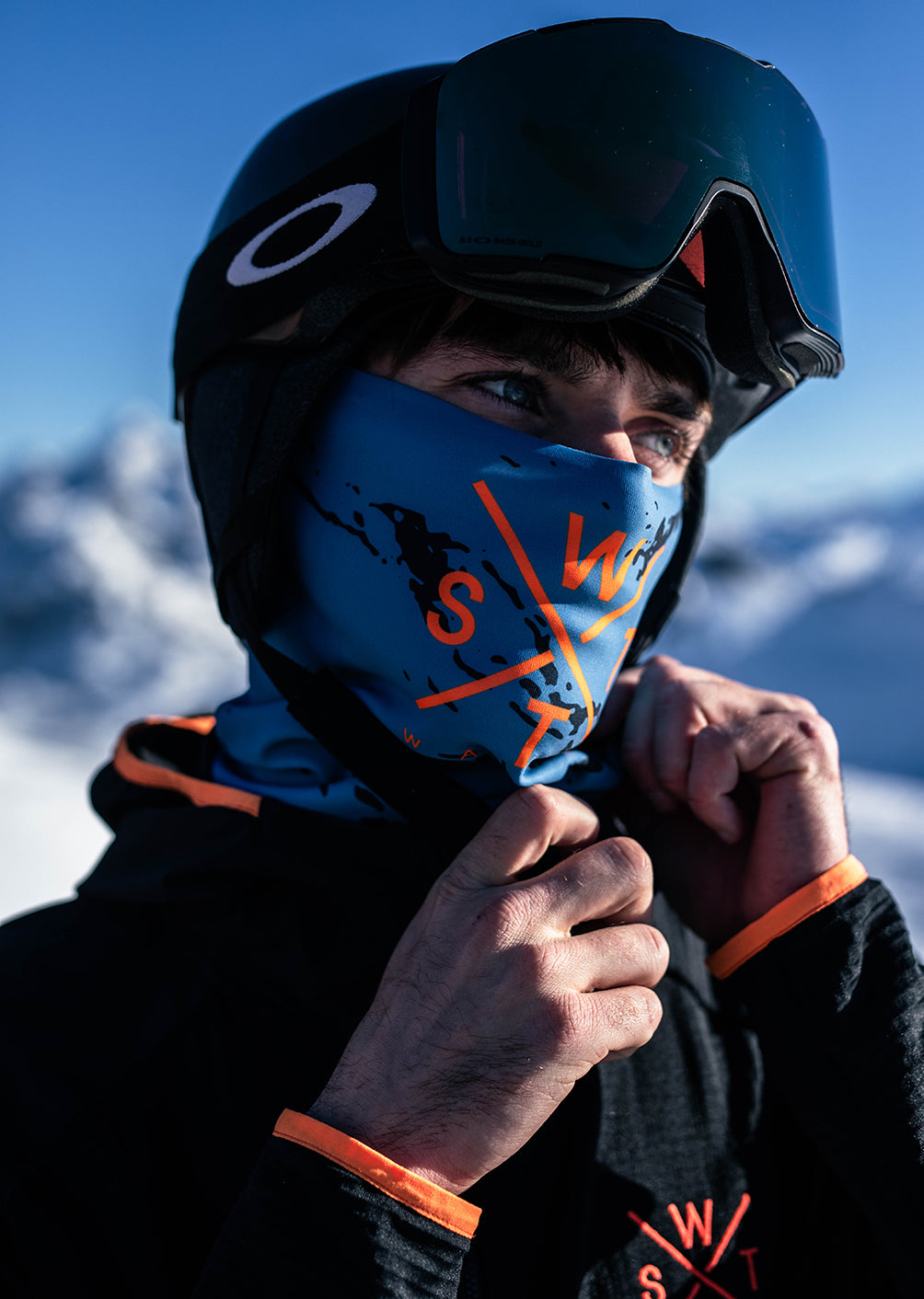 Fox Neck Warmer - Blue Grey Camouflage
