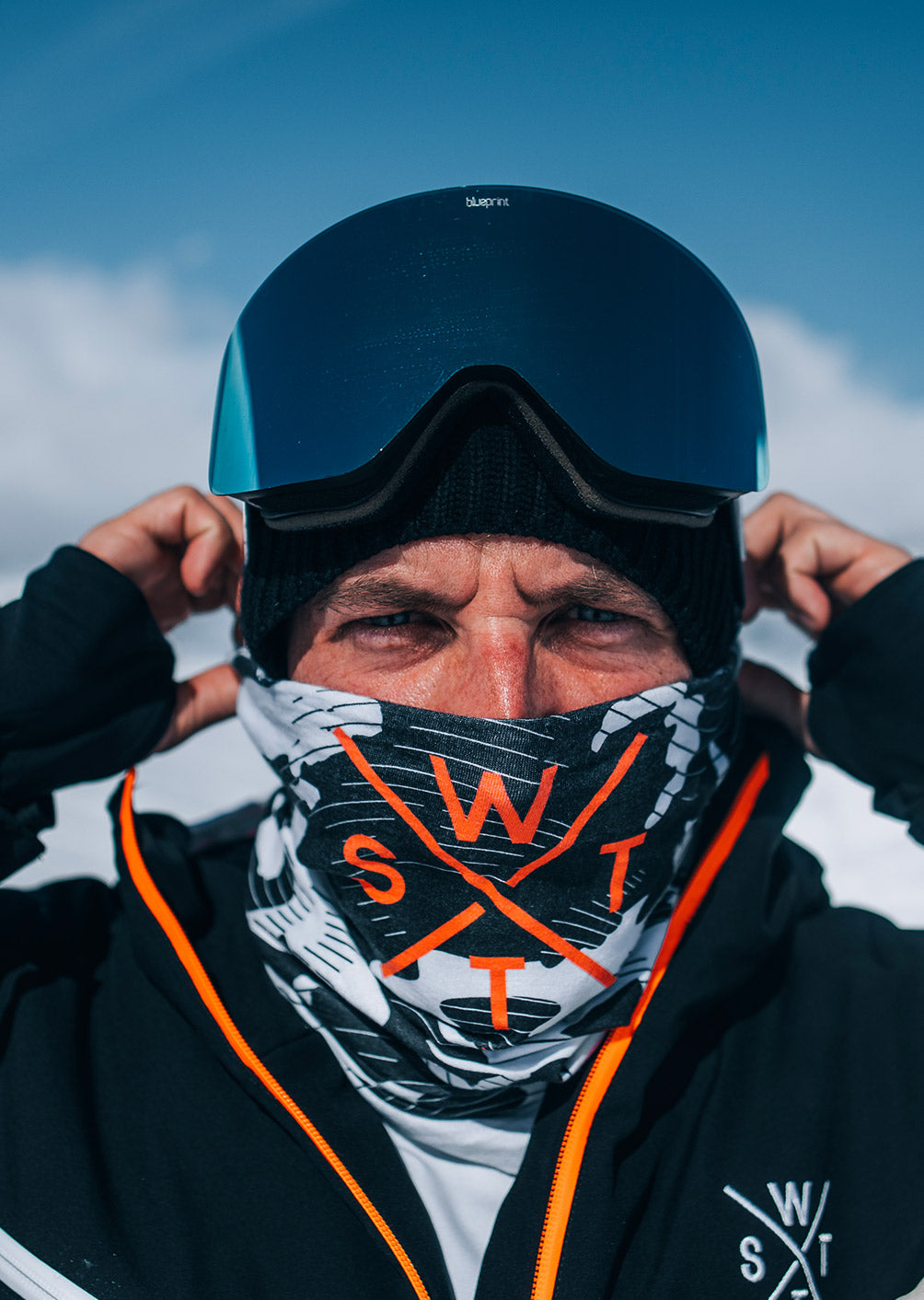 Fox Neck Warmer - White Camouflage