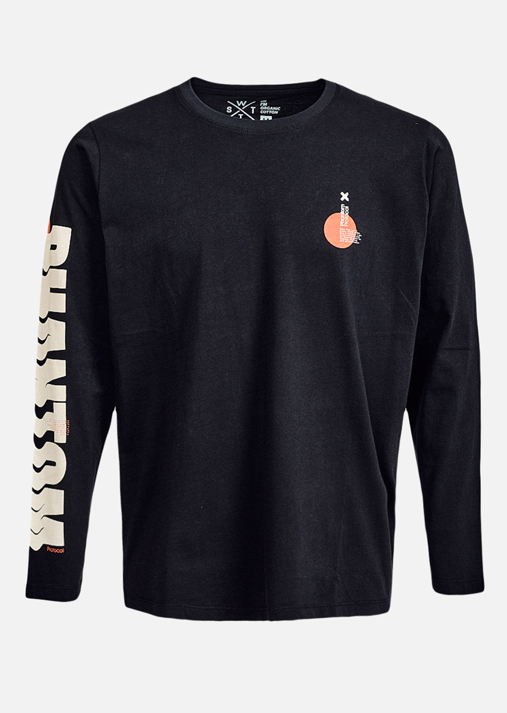 Langarm-T-Shirt Kobe - Schwarz