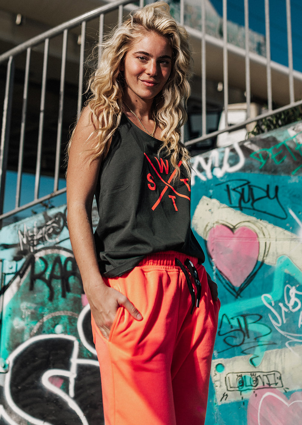 Jogginghose Marengo - Neonrosa