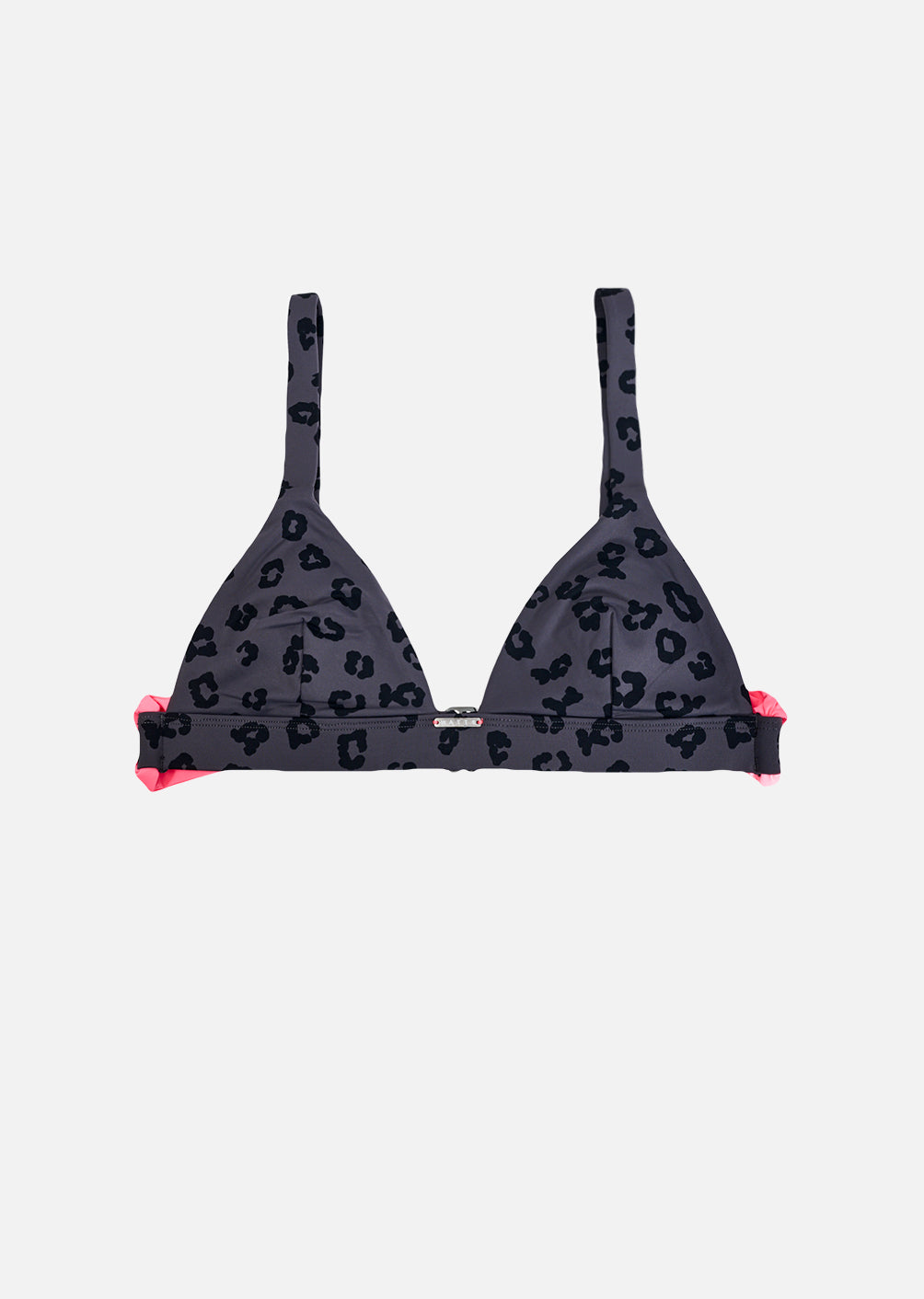 Bikini-Oberteil Nassau – Leopard Dark Iron