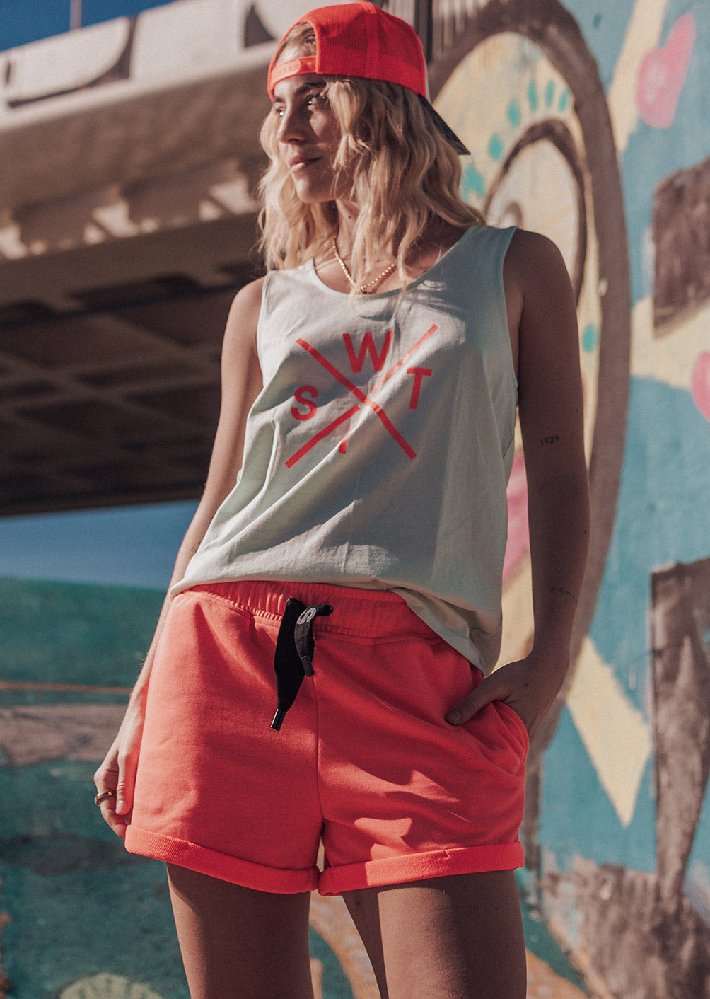 Noosa Shorts - Fluoreszierendes Rosa