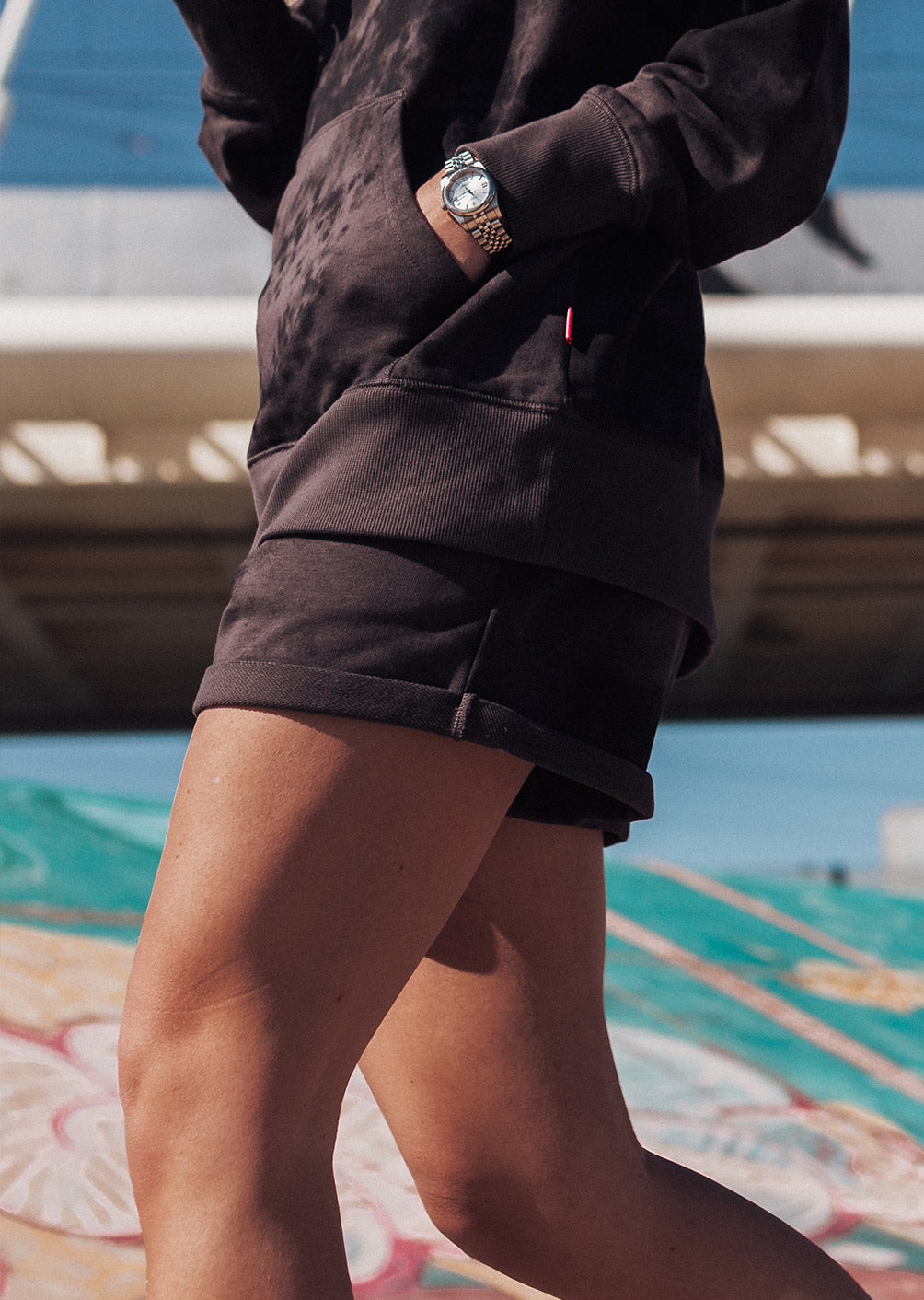 Noosa Shorts - Batik-Schwarz