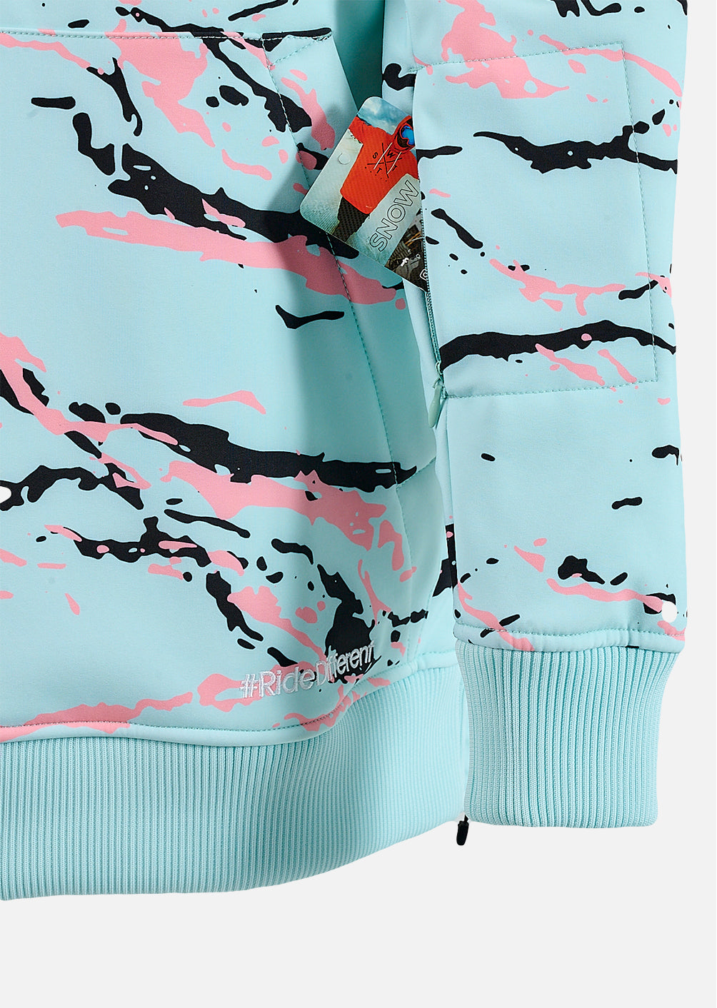 Softshelljacke Orbital - Hellblau Camouflage