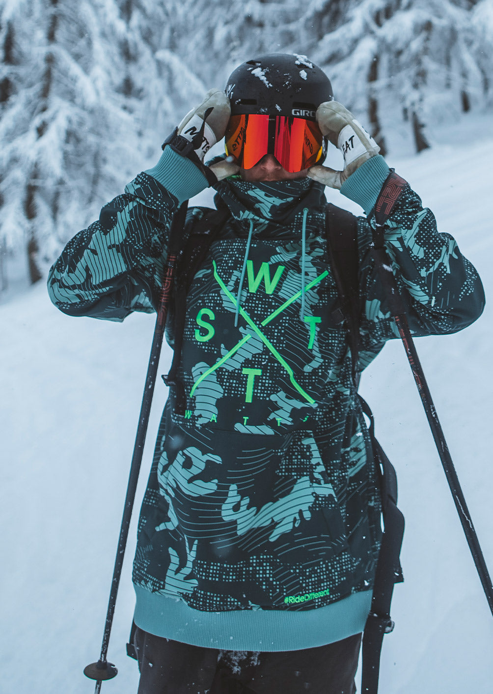 Softshell Orbital - Camouflage Vert Sauge