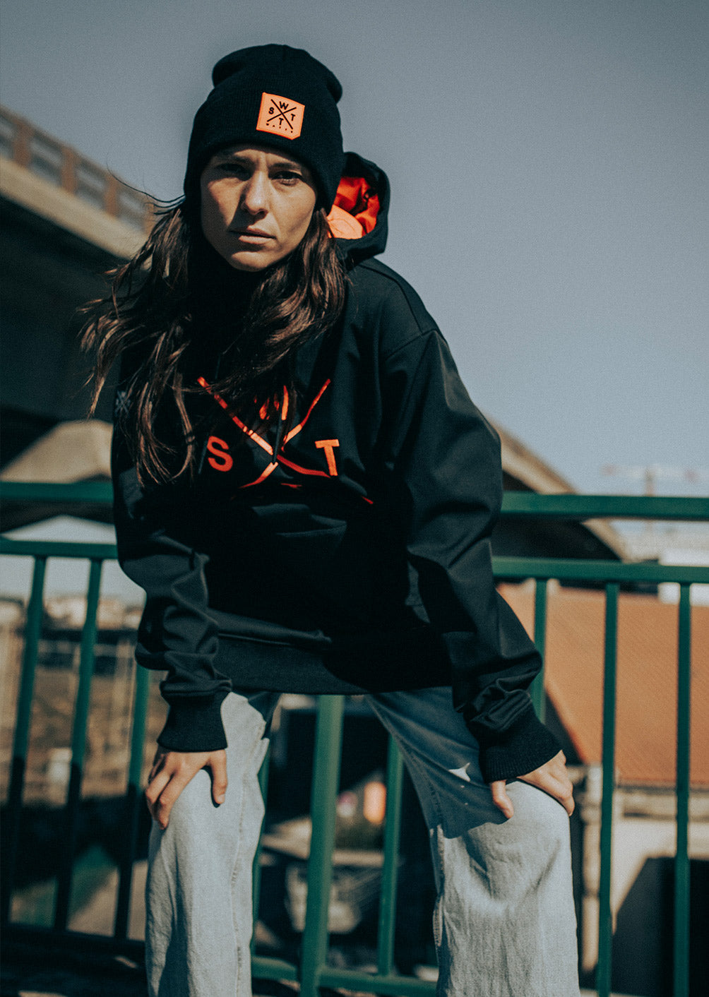 Orbital Softshell Jacket - Black / Neon Orange