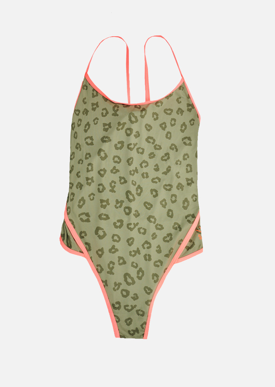 Maillot de bain Ozzie - Leopard Olive