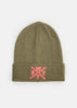 Bonnet Piano - Olive / Fluo Pink
