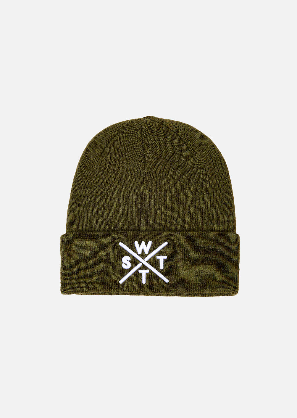 Piano Beanie - Khaki / White