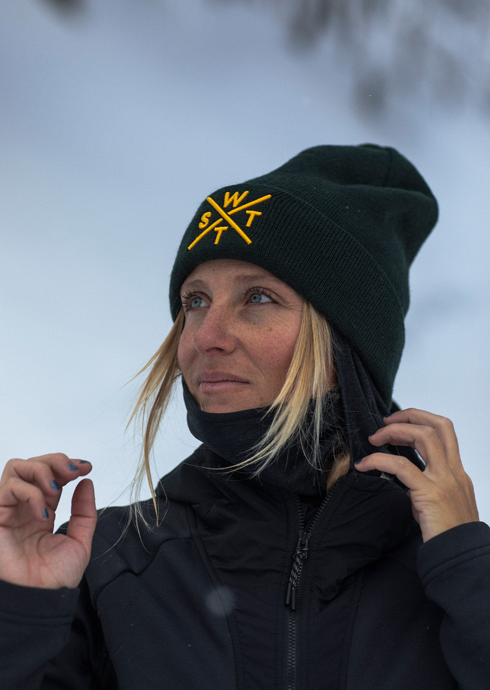 Piano Beanie - Tannengrün