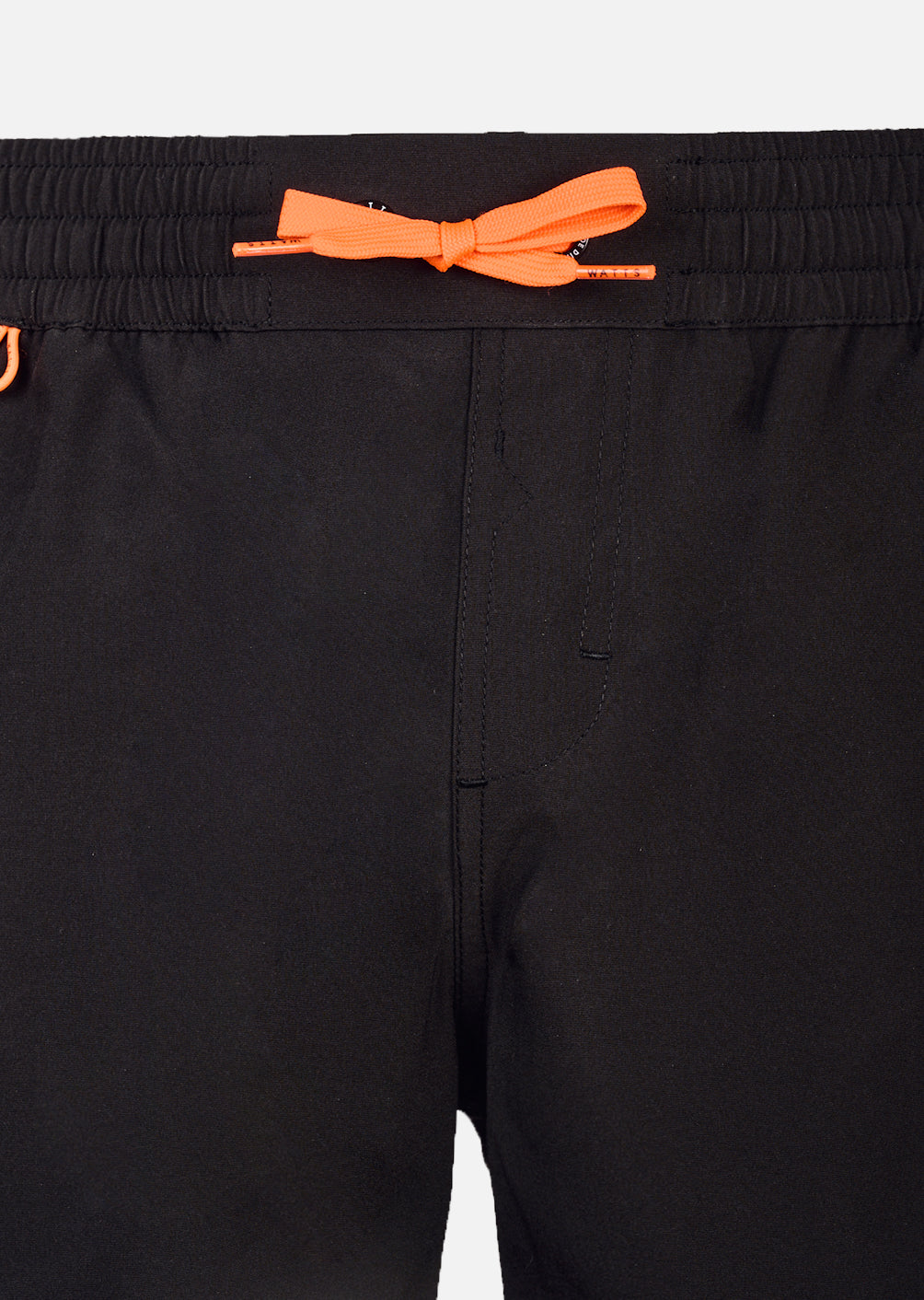 R-Xmalibu Swim Shorts – Black / Fluorescent Orange