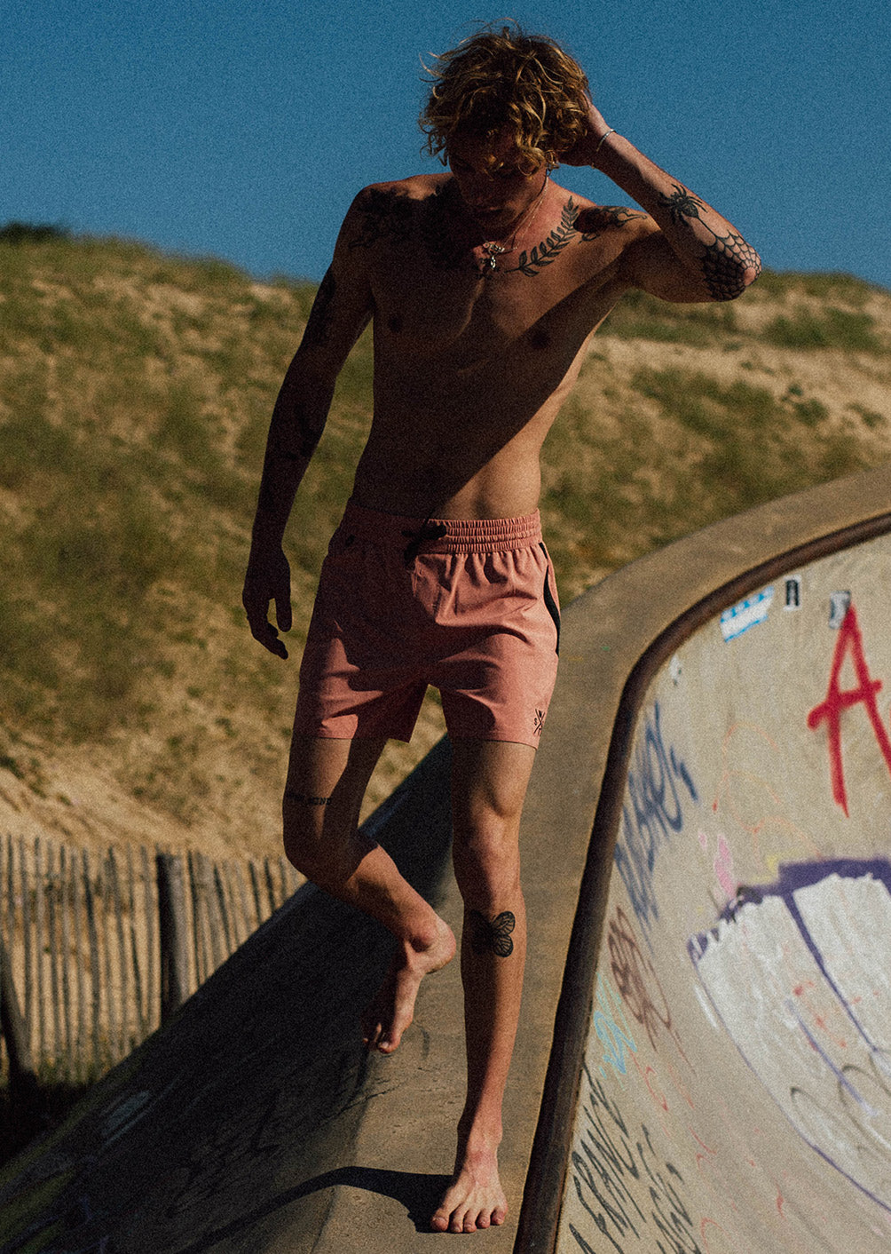 R-Sunrise Swim Shorts - Terracotta