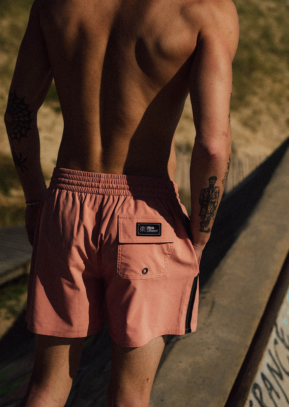 R-Sunrise Swim Shorts - Terracotta