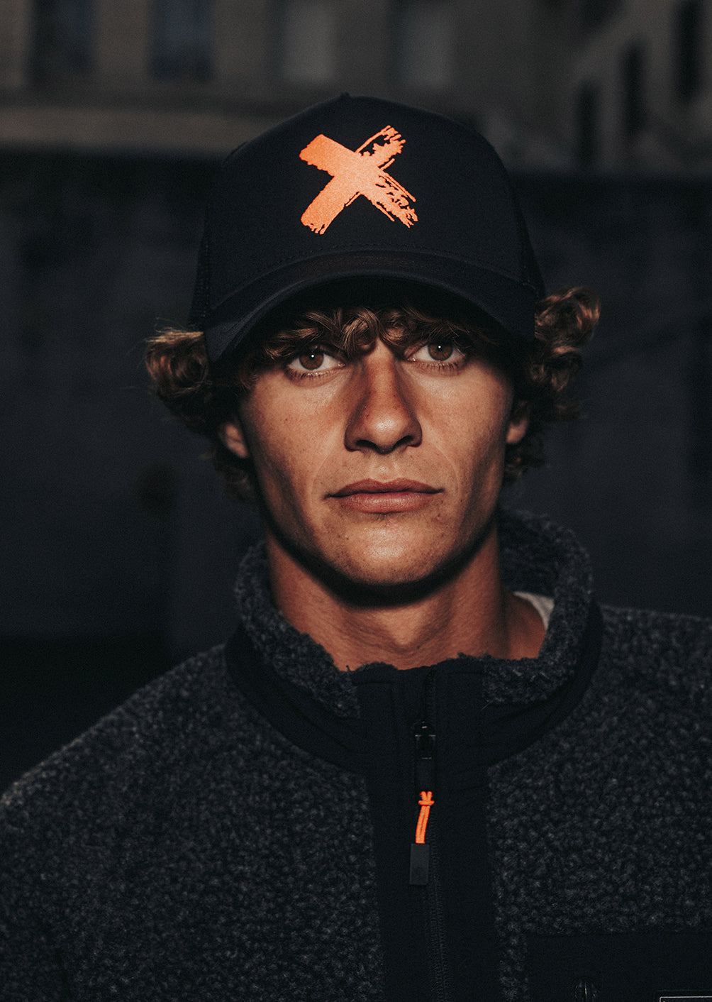 Spectre Cap - Black / Neon Orange