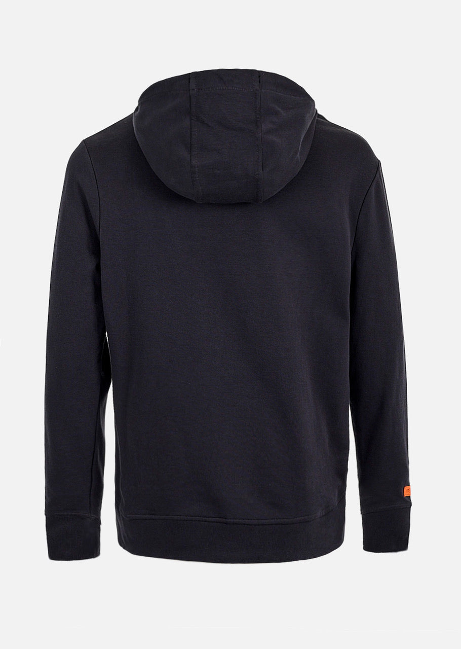 Kapuzenpullover Sprays – Schwarz/Neonorange