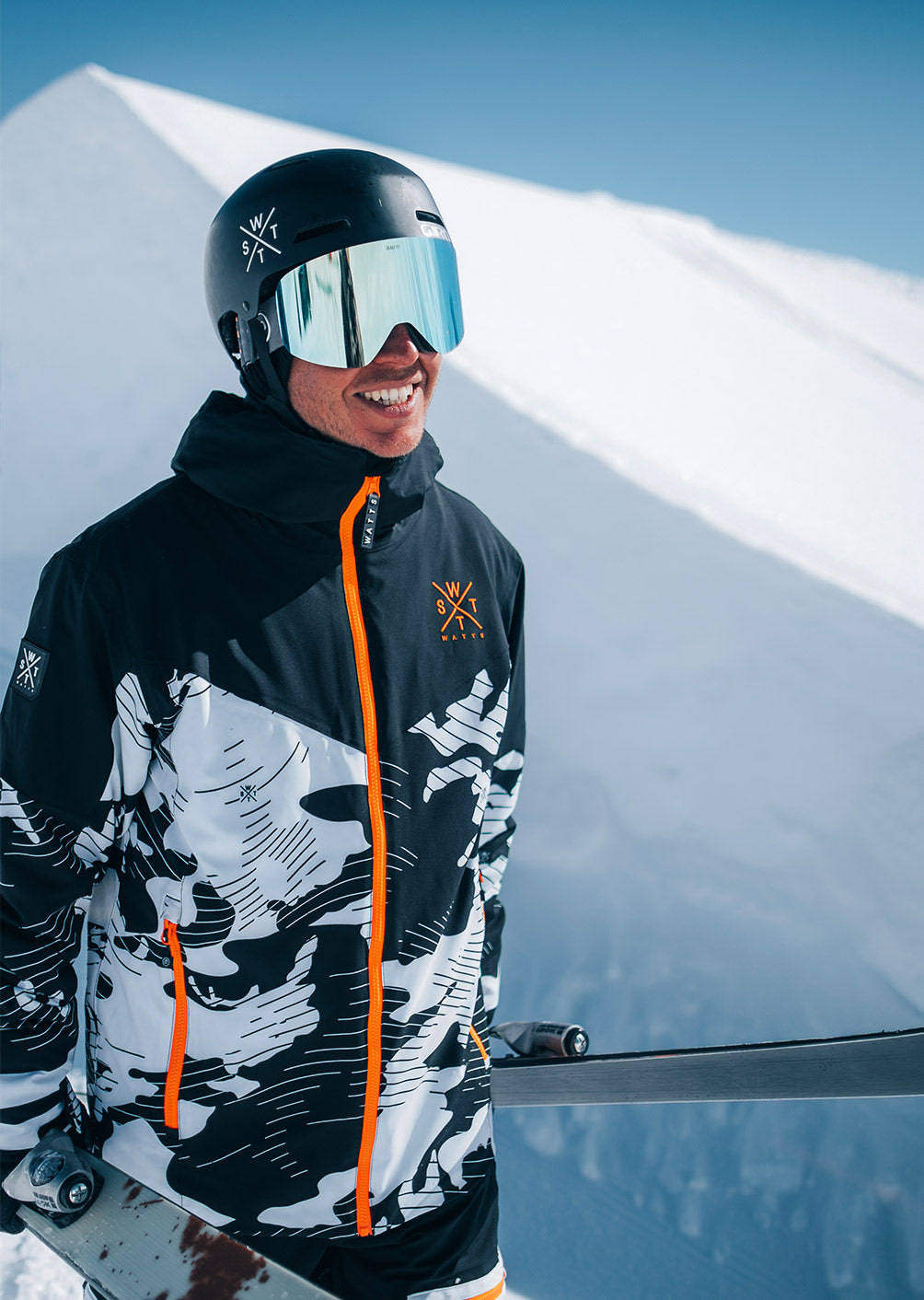 Veste de ski Storm - Camouflage Blanc & Noir