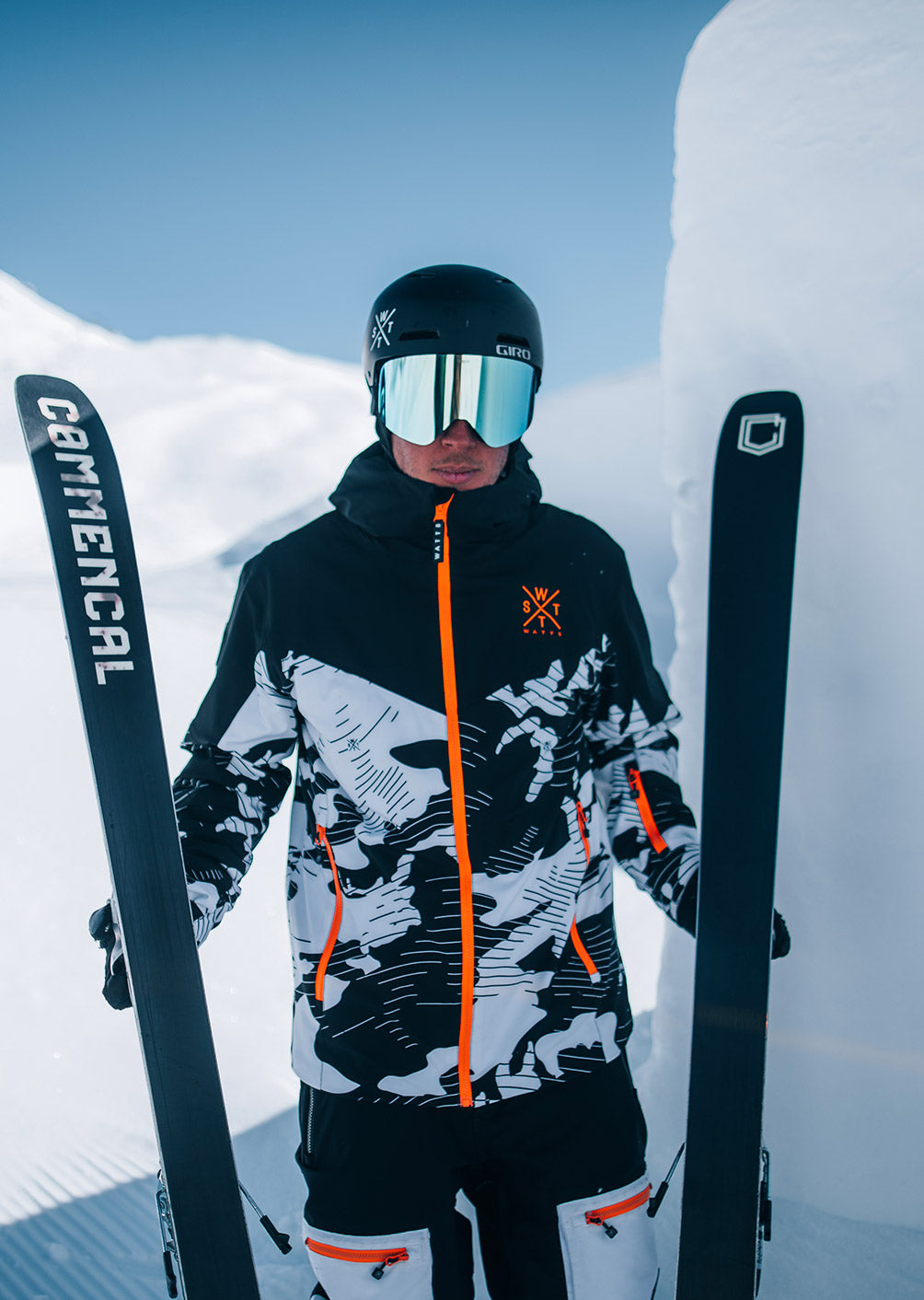 Veste de ski Storm - Camouflage Blanc & Noir