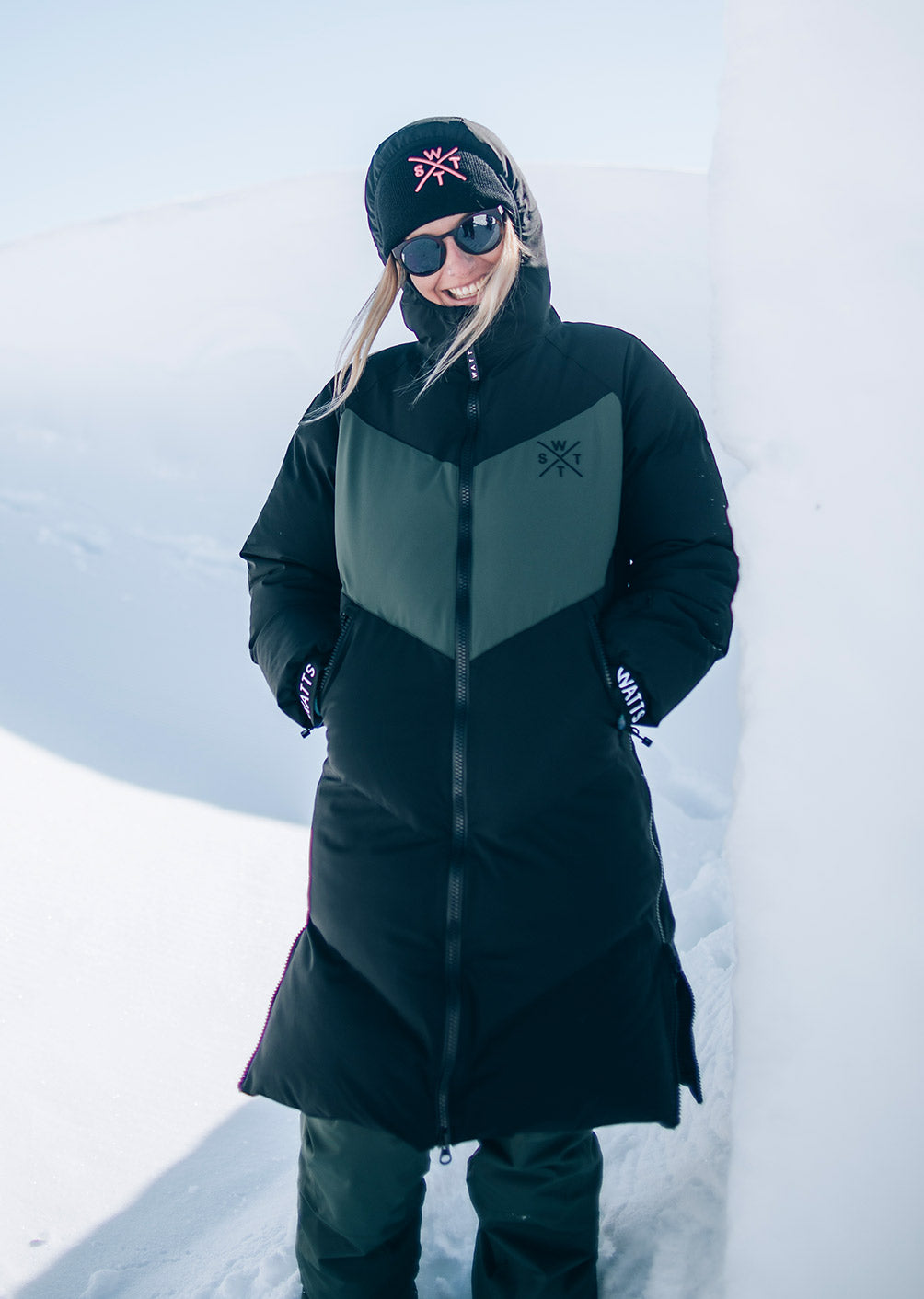 Veste de ski Sweet - Noir et Vert Sapin