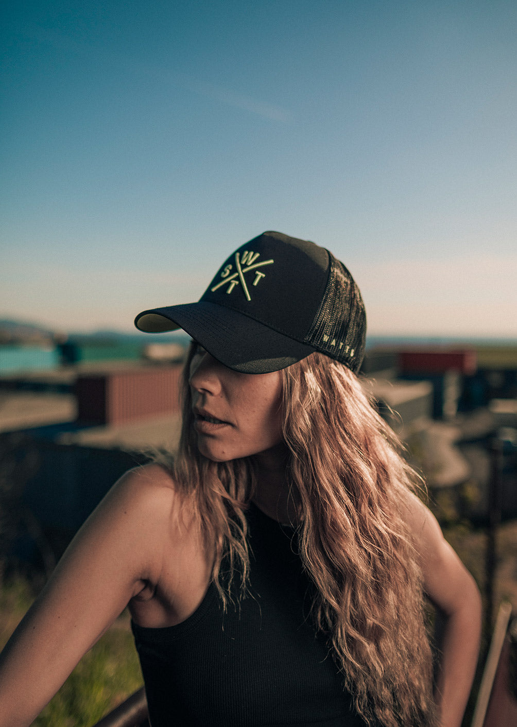 Casquette Tribe - Noir et Vert Pastel