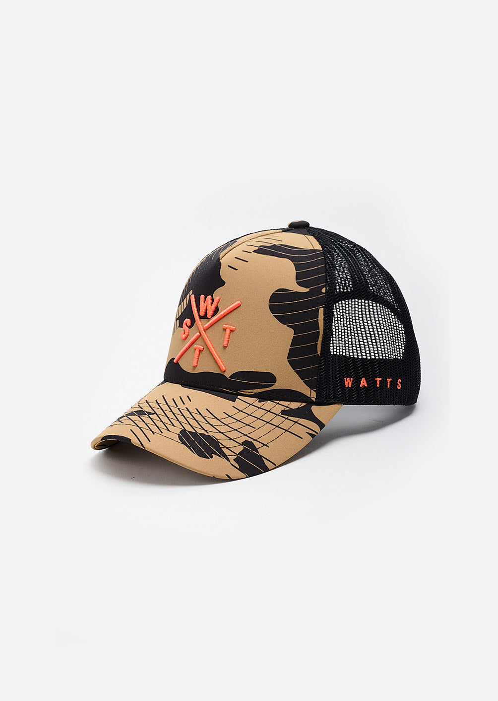 Tribe Cap – Braun und Camouflage-Print