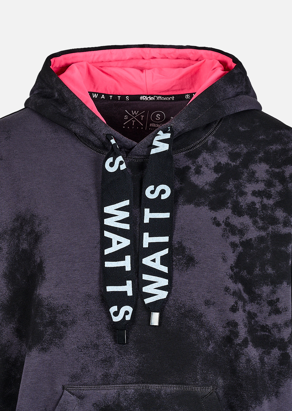 Sweat à capuche Tyers - Tie and Dye Noir