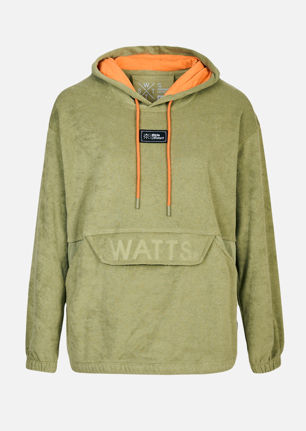 Sweat à capuche Updown - Olive