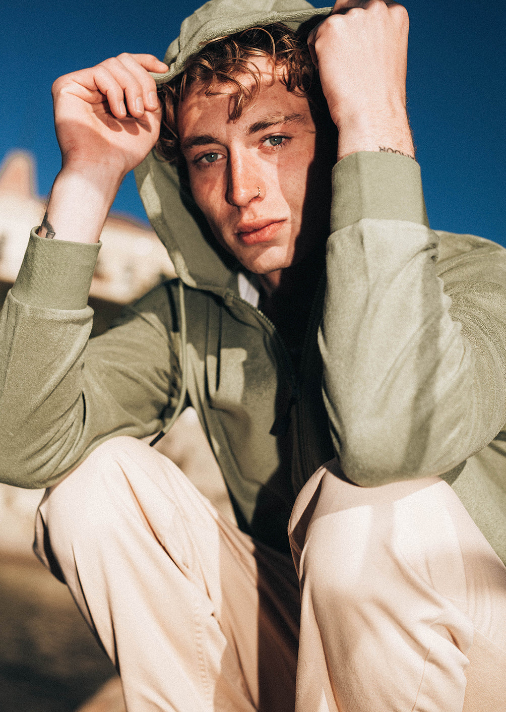 Sweat zip capuche Upward - Olive