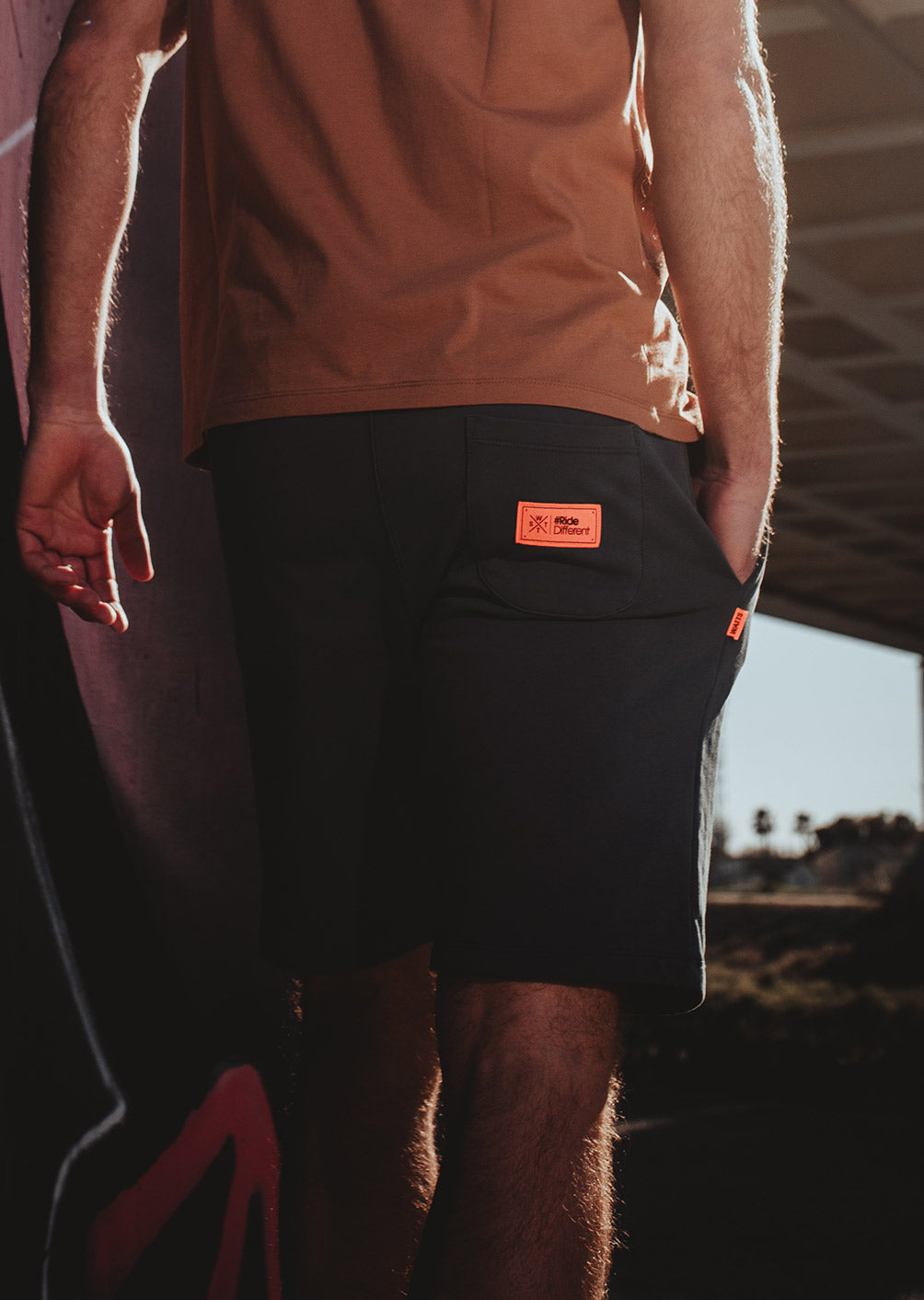 Bermuda Venices - Noir / Orange Fluo