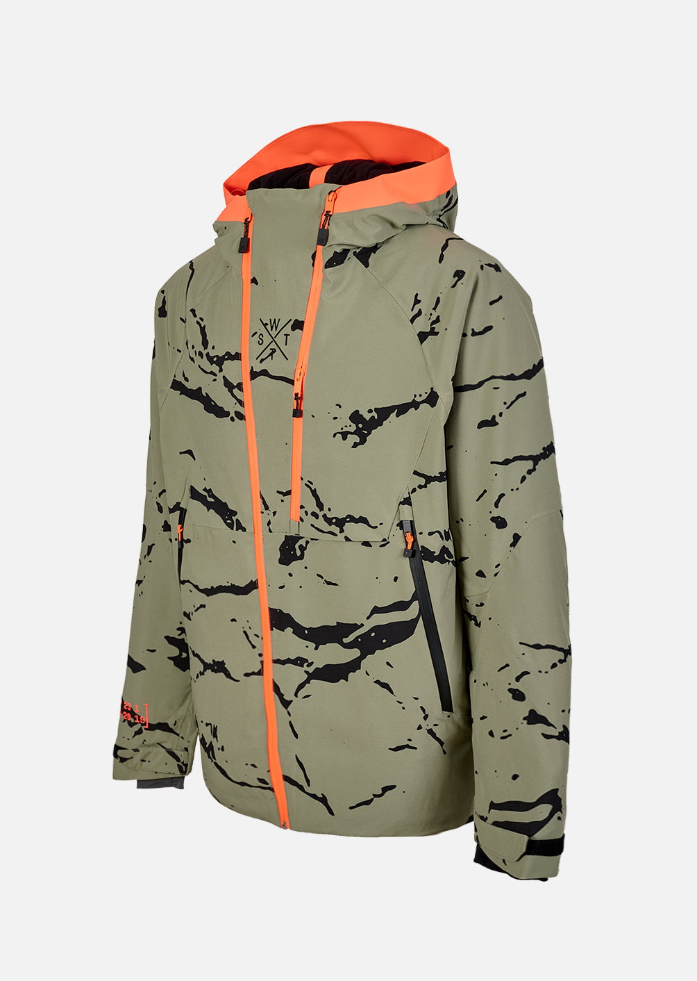 Venom Ski Jacket - Minimal Camo Olive