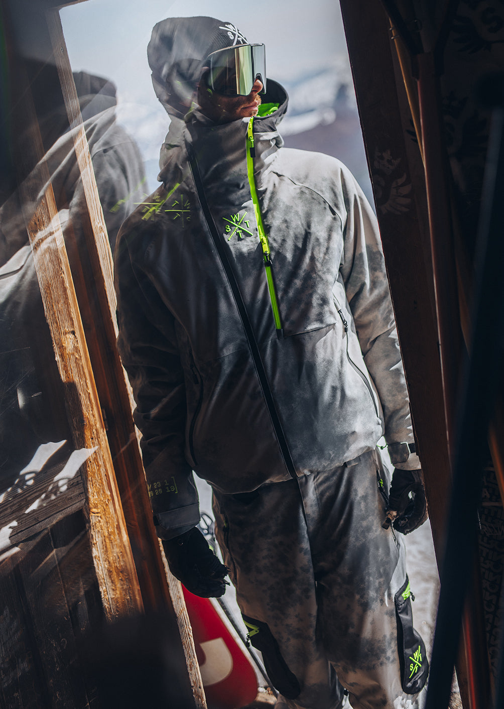 Venom Ski Jacket - Acid Wash Limestone