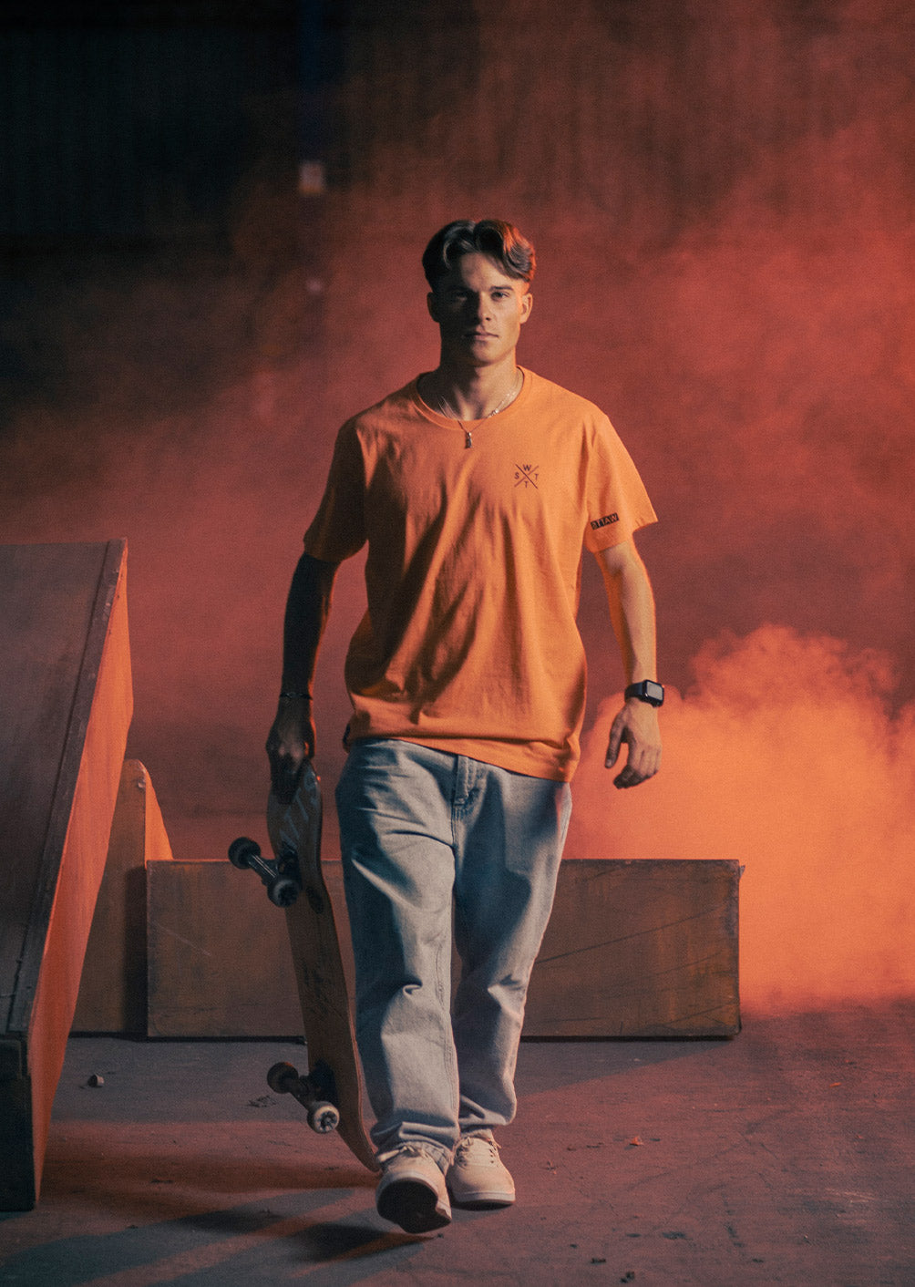 T-shirt Watts01 - Orange Fluo